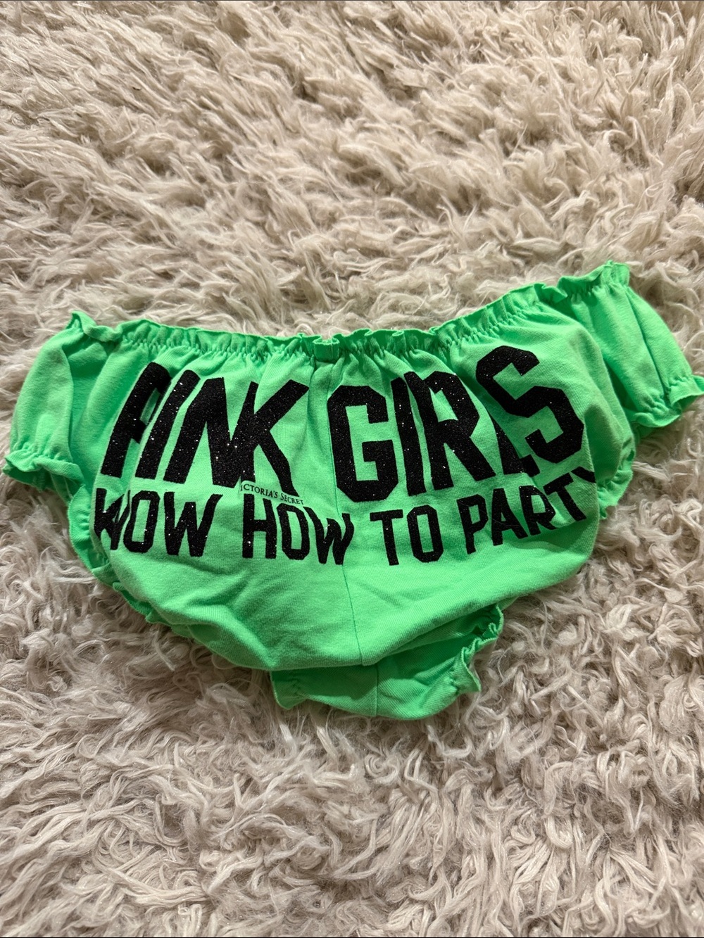 NWT Y2K Victoria's Secret PINK Girls Know How To Party Bloomers Rare XS